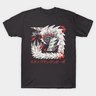 Monster Hunter World Iceborne Stygian Zinogre Kanji Icon T-Shirt